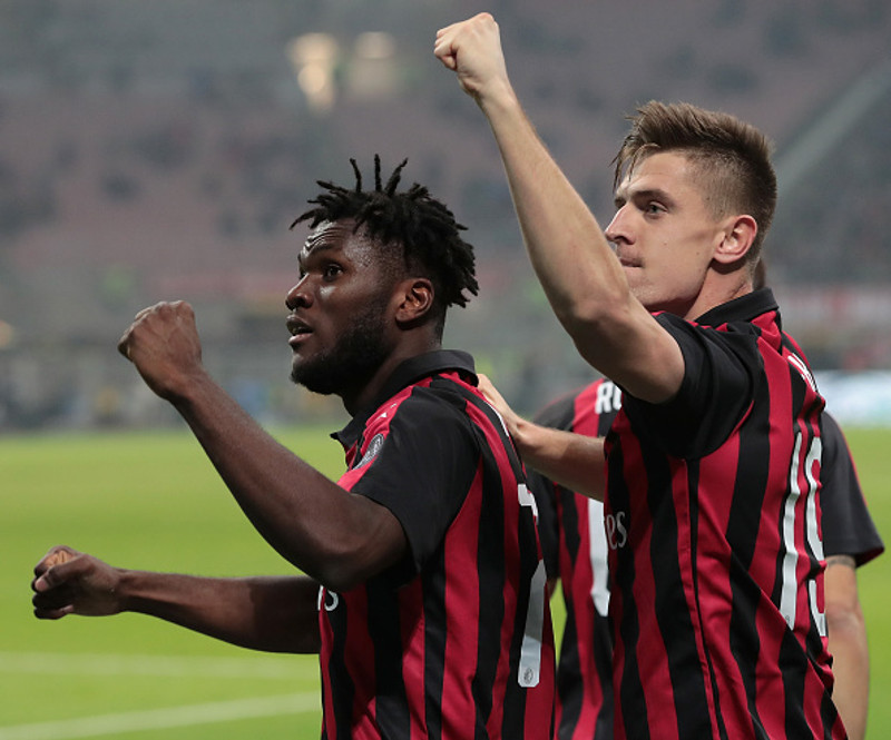Piatek skoraði fyrir AC Milan.