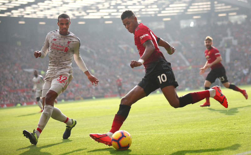 Marcus Rashford er orðaður við Barcelona.