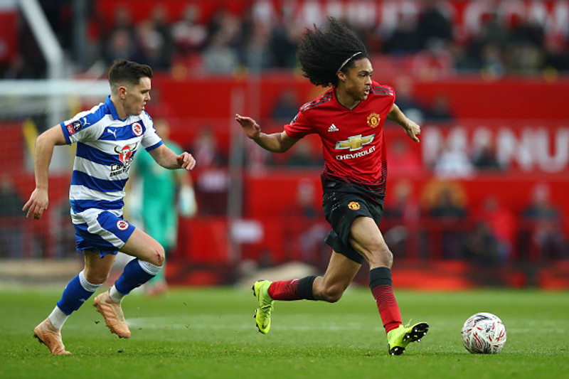 Chong í leik með Manchester United.