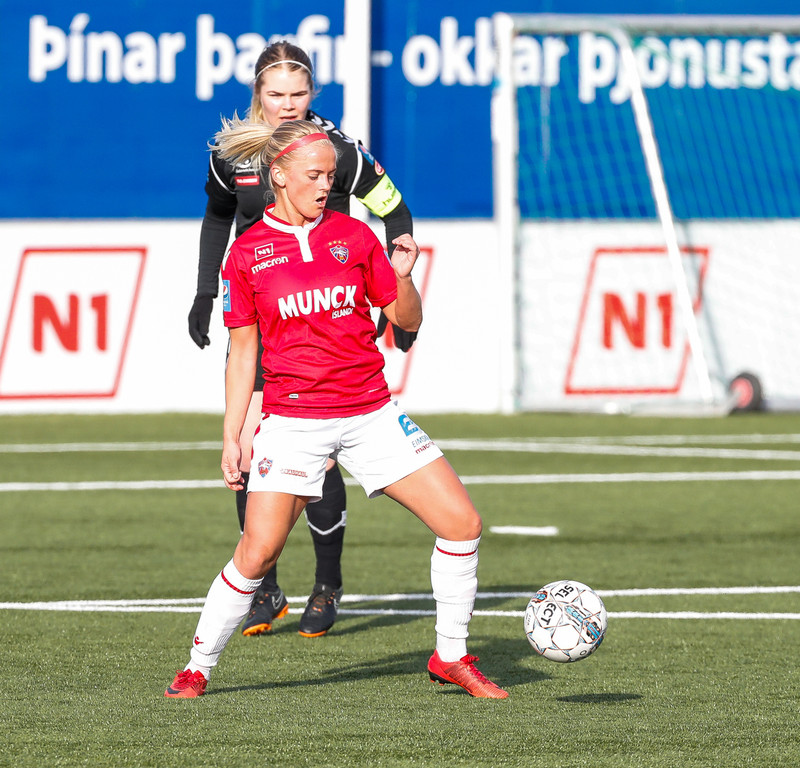 Guðrún Karítas skoraði tvö í dag.