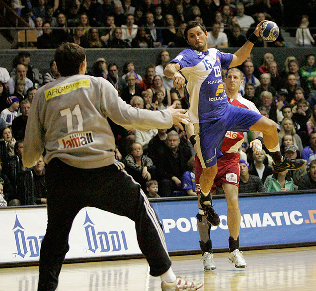 Handboltamaðurinn Alexander Petersson er frá Lettlandi en spilar með íslenska landsliðinu.