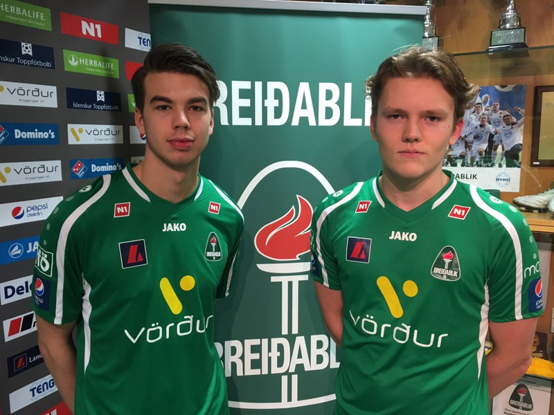Guðjón Máni er til vinstri á myndinni.