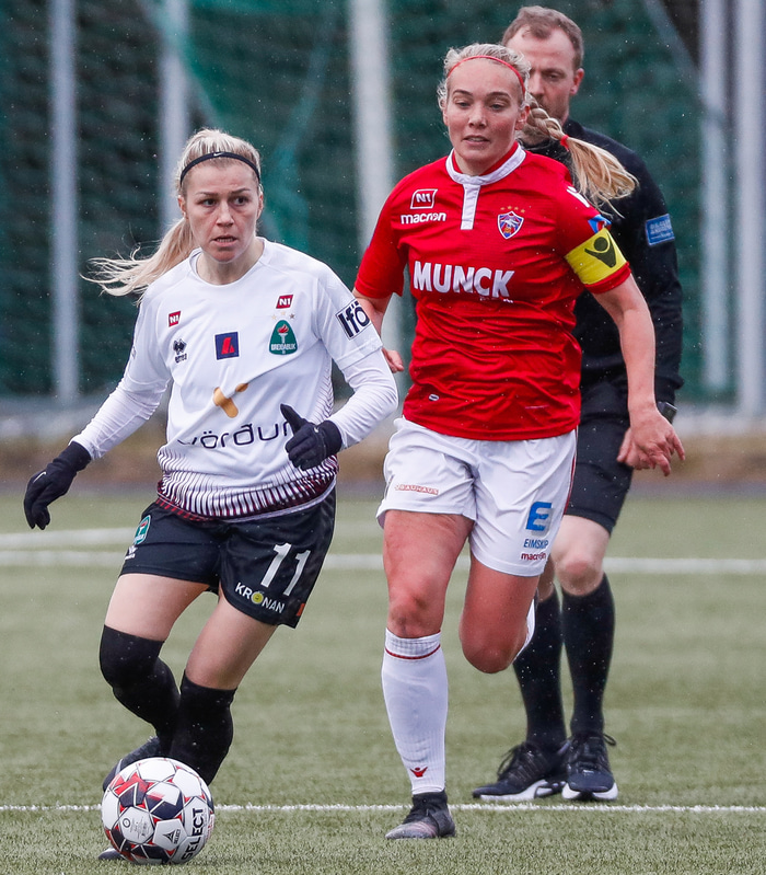 Fjolla í leiknum í kvöld.