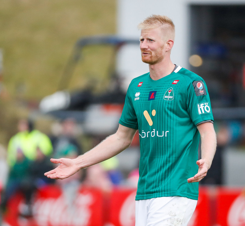 Mikkelsen skoraði sigurmark Blika.