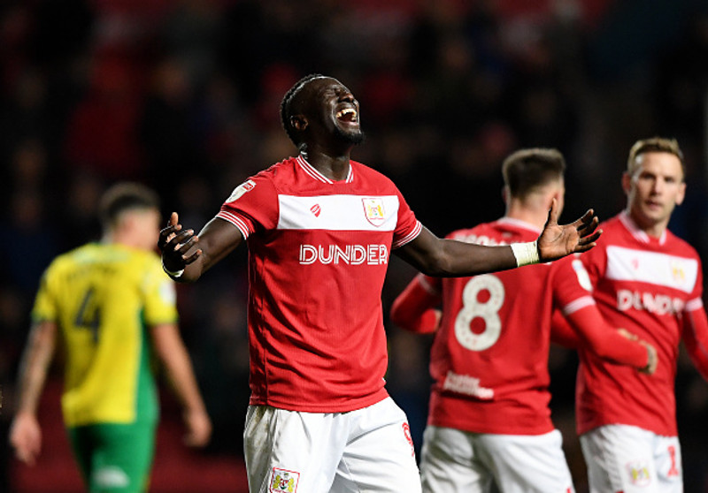 Famara Diedhiou lék með Bristol City áður en hann fór til Tyrklands í fyrra.