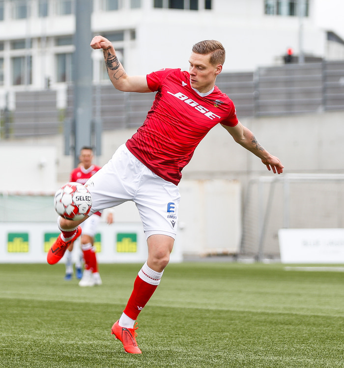 Orri skoraði sigurmark Vals.