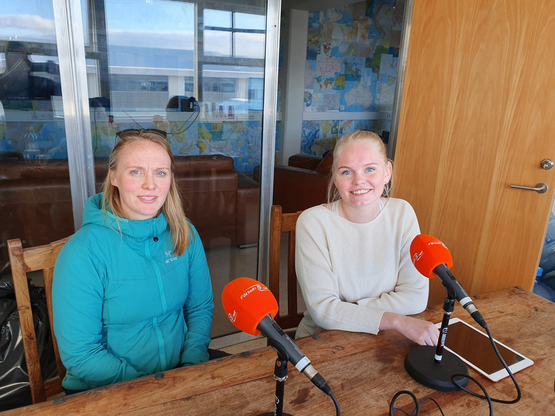 Anna Þorsteinsdóttir og Brynja Dögg Sigurpálsdóttir eru gestir Heimavallarins að þessu sinni