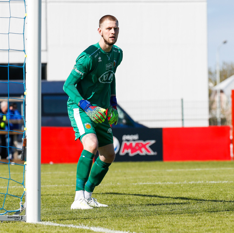 Ólafur Íshólm Ólafsson í leik með Fram í sumar.