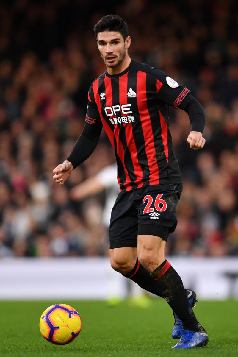 Christopher Schindler var valinn bestur hjá Huddersfield.
