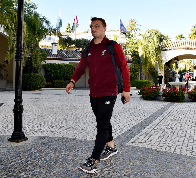 Xherdan Shaqiri virkaði reyndar ekki mjög hress.