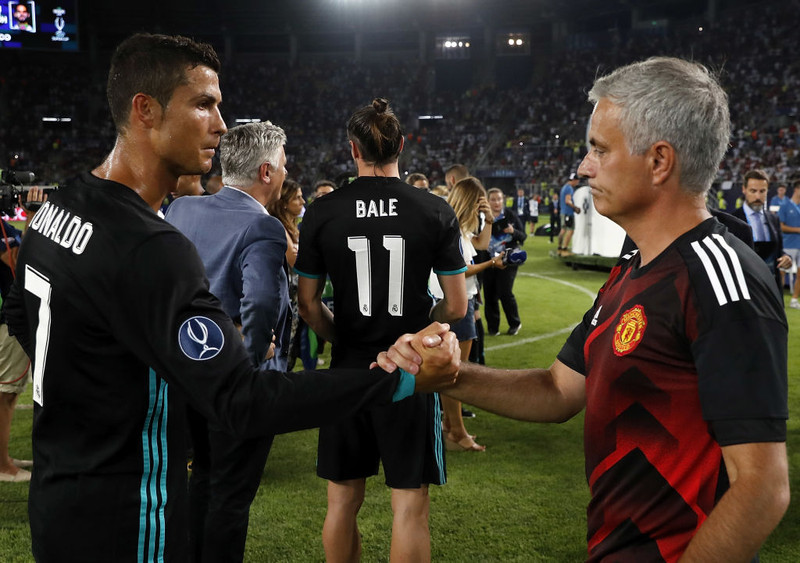 Ronaldo og Mourinho.