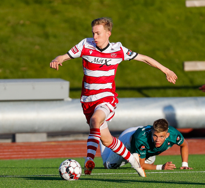 Valgeir í leik með HK síðasta sumar.