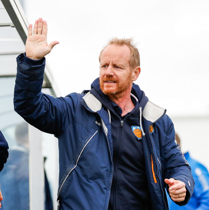 Jón Þórir Sveinsson, þjálfari karlaliðs Fram.