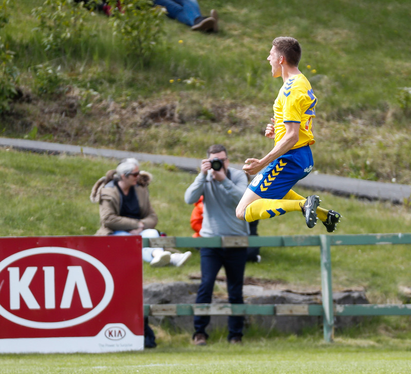 <b>Hans Viktor Guðmundsson - Fjölnir:</b> Hefur verið öflugur með Fjölni í sumar í nýju hlutverki á miðjunni.