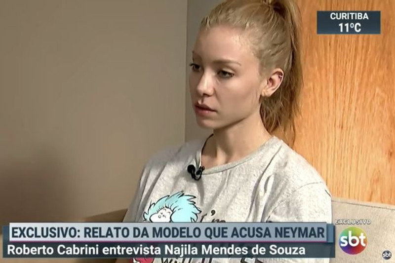 Najila Trindade Mendes de Souza í viðtalinu.
