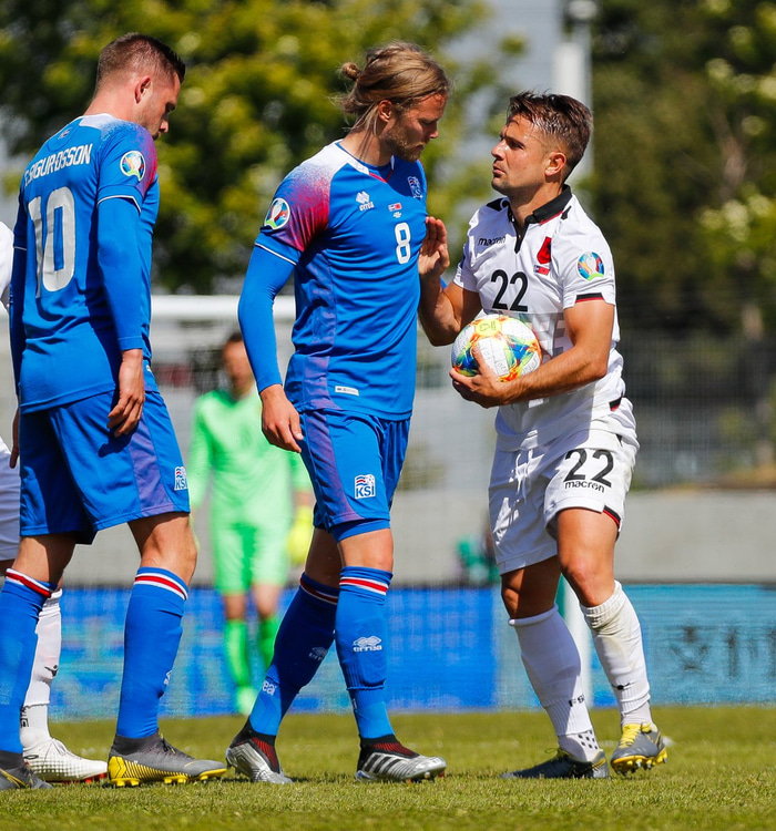 Ísland vann 1-0 sigur á Albaníu.