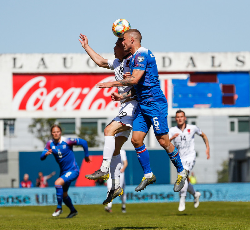 Ragnar í leiknum gegn Albaníu.