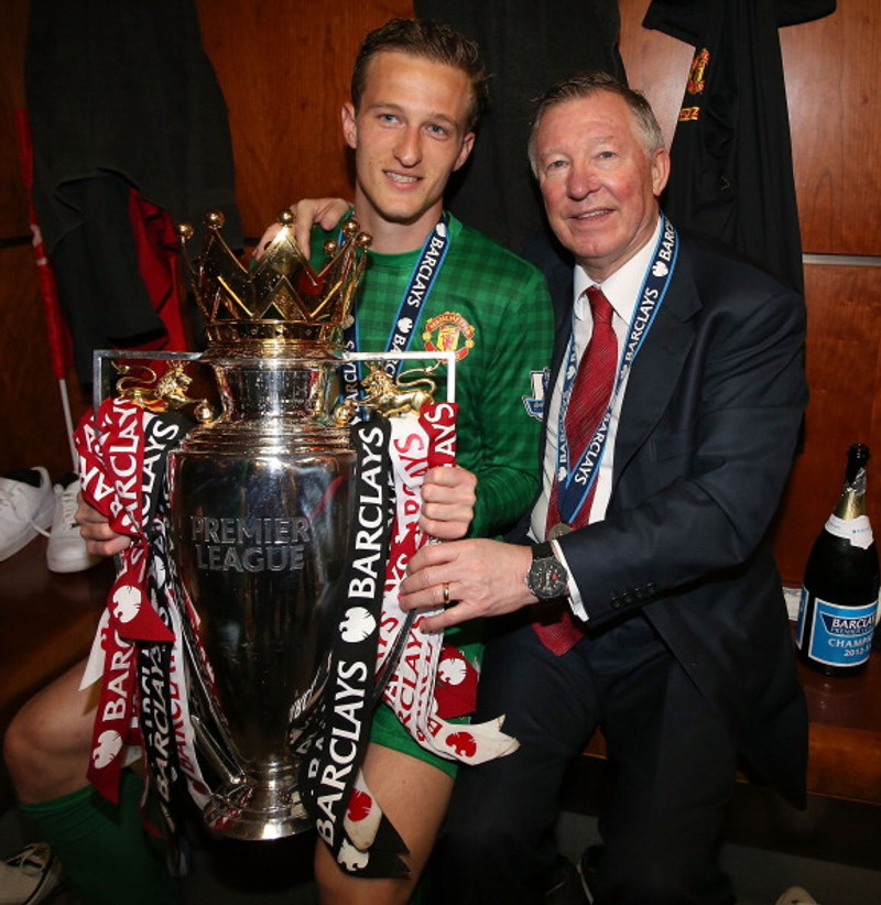 Lindegaard, Englandsmeistaratitillinn og Sir Alex Ferguson.