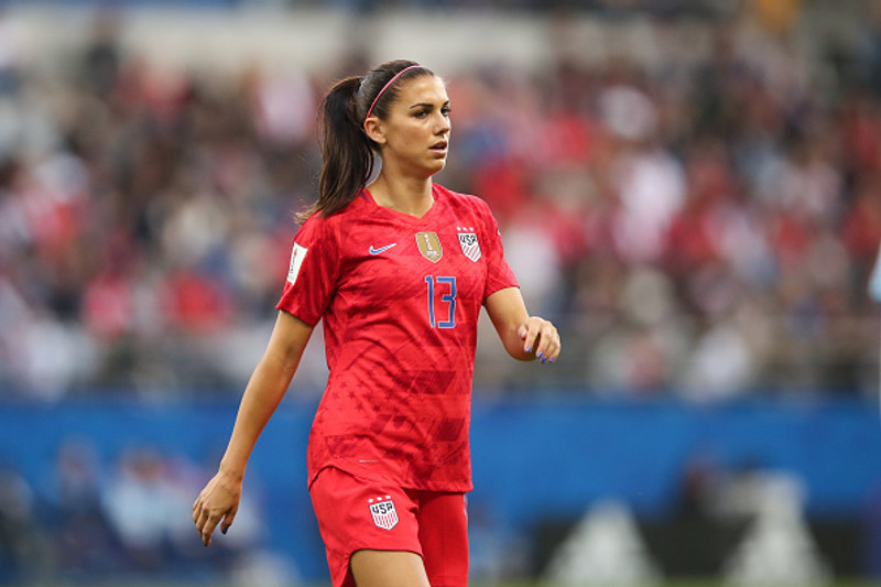 Fimm mörk og þrjár stoðsendingar hjá Alex Morgan.