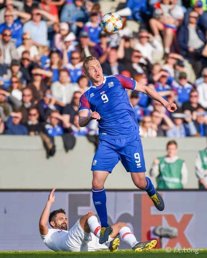 Kolbeinn Sigþórsson, sóknarmaður Íslands.