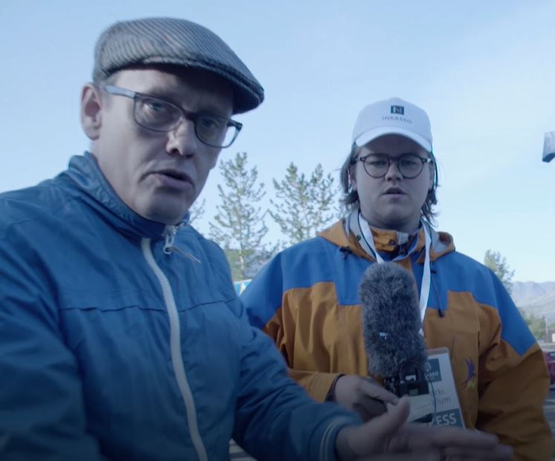 Starki á völlunum í rigningunni í Grafarvogi