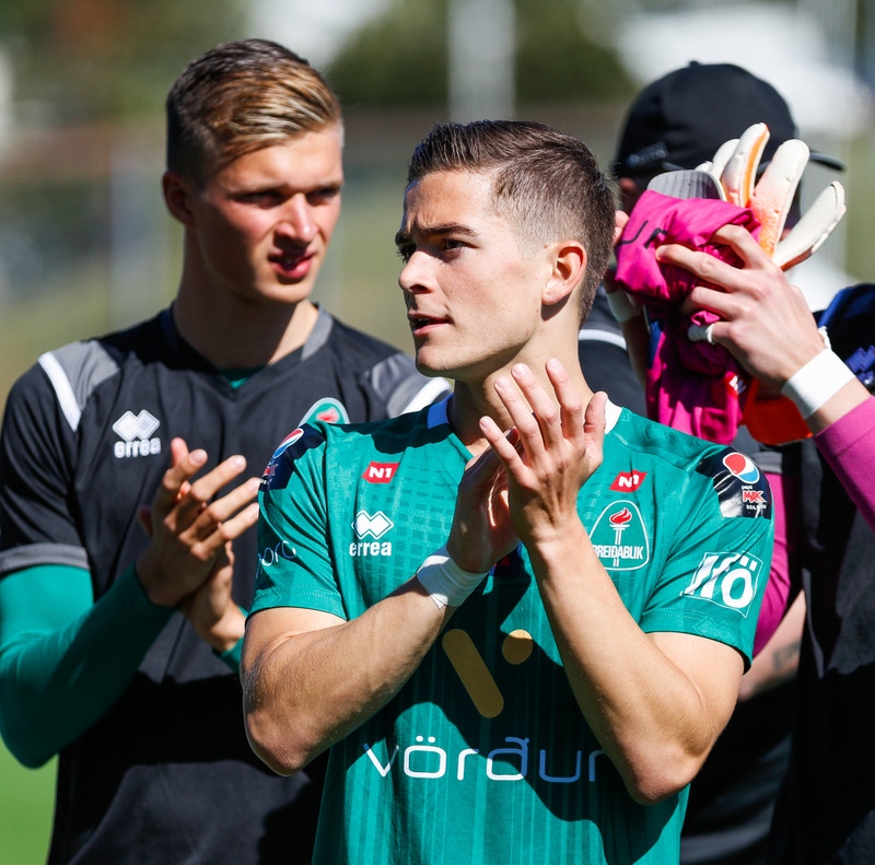 Viktor Karl fær hrós fyrir frammistöðu sína gegn Breiðabliki.