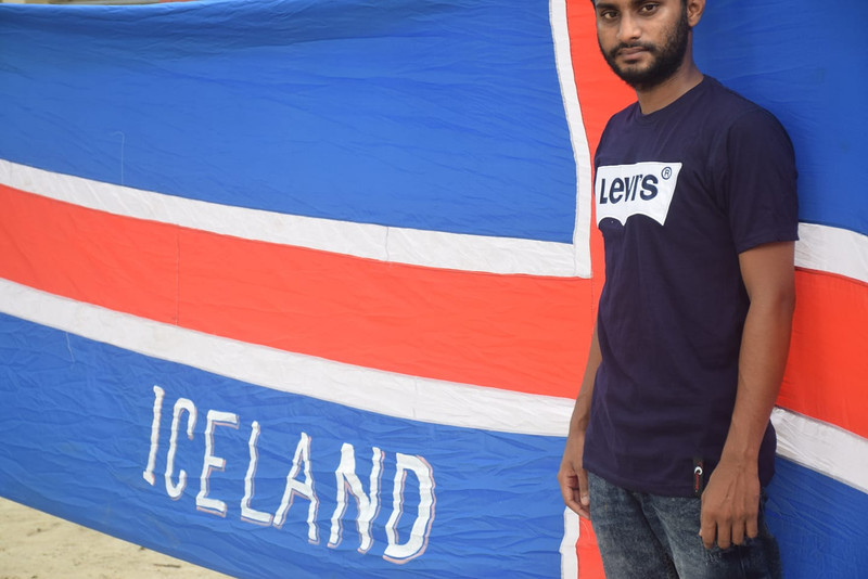 Sayed er mikill stuðningsmaður íslenska landsliðsins.