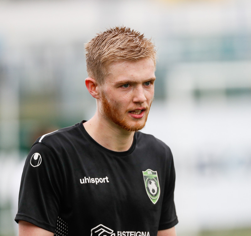 Jóhann Ólafur Jóhannsson skoraði tvö fyrir KFG og er nú með sjö mörk í deildinni