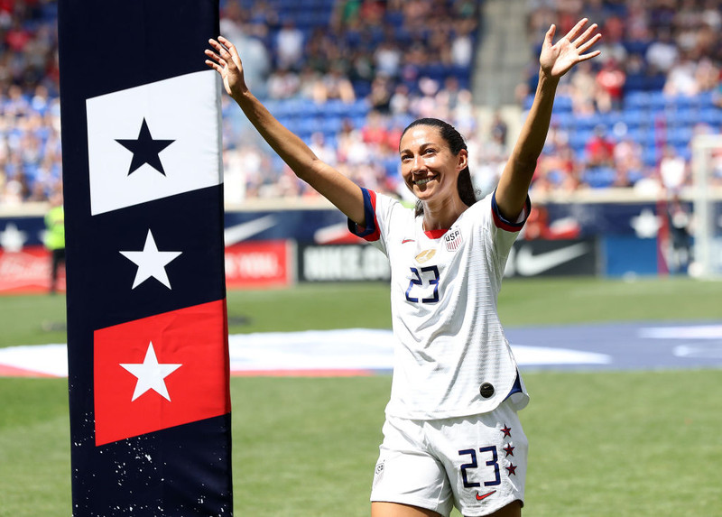 Christen Press, leikmaður Man Utd, var á skotskónum.