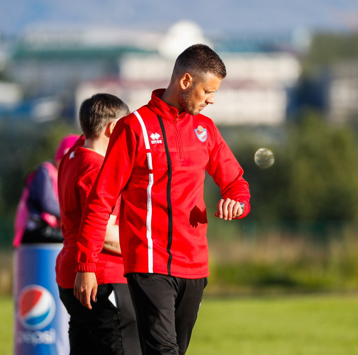 Jakob Leó Bjarnason, þjálfari Hauka.