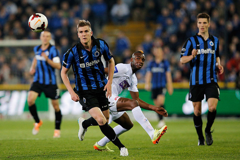 Björn Engels í leik með uppeldisfélagi sínu, Club Brugge.