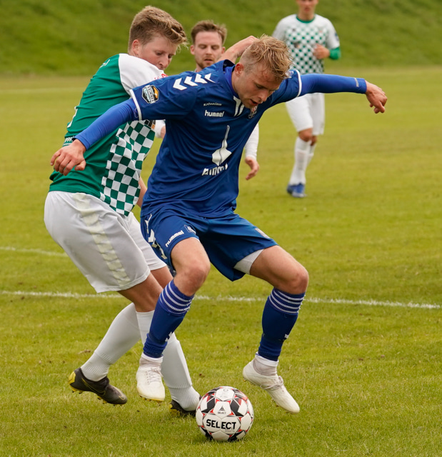 Alexander í leik með KF í fyrra.