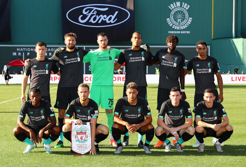 Byrjunarlið Liverpool í leiknum.