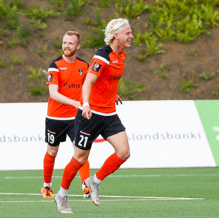 Kolbeinn Finnsson var maður leiksins þegar Fylkir sigraði ÍBV.