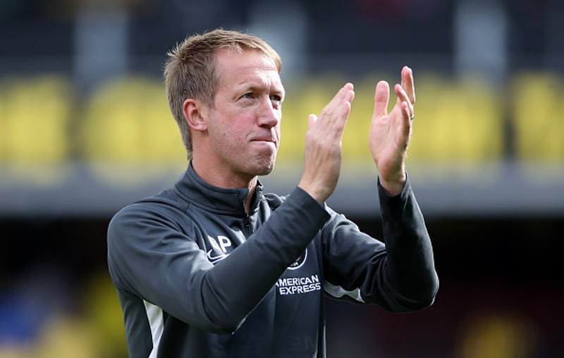 Graham Potter, stjóri Brighton.