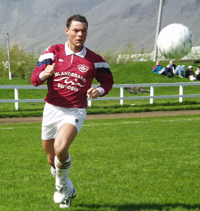Valli Reynis í leik með Selfyssingum árið 2001.