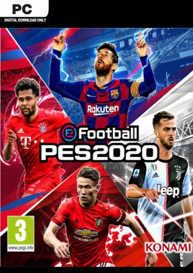McTominay og Messi eru framan á PES 2020