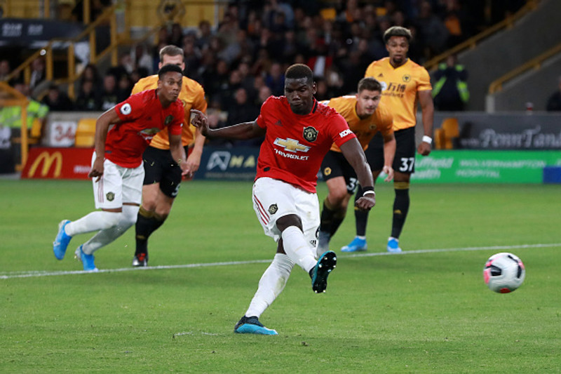 Pogba klikkaði á vítapunktinum í gær.