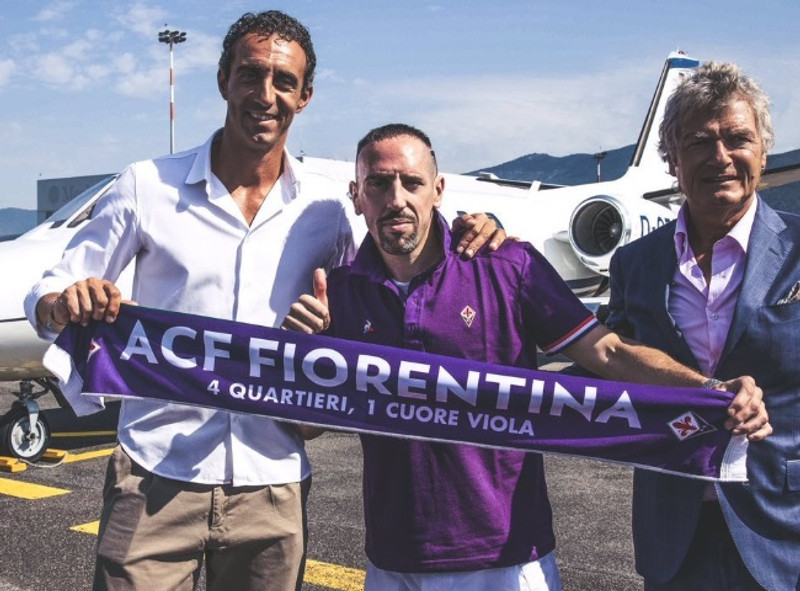 Ribery spaðalegur í Flórens.