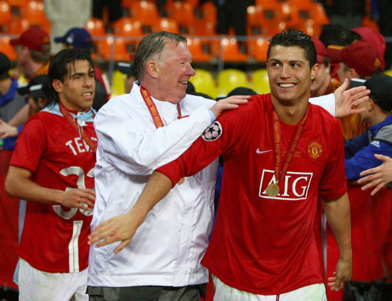 Sir Alex Ferguson og Cristiano Ronaldo
