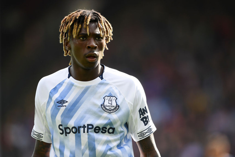 Moise Kean í treyju Everton.