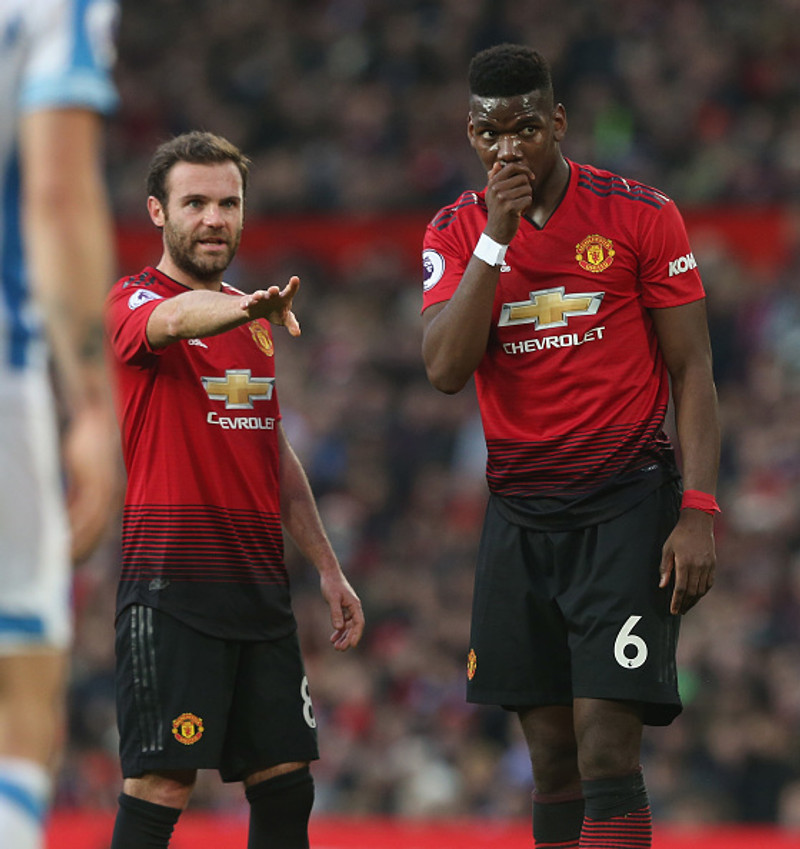 Mata og Pogba.