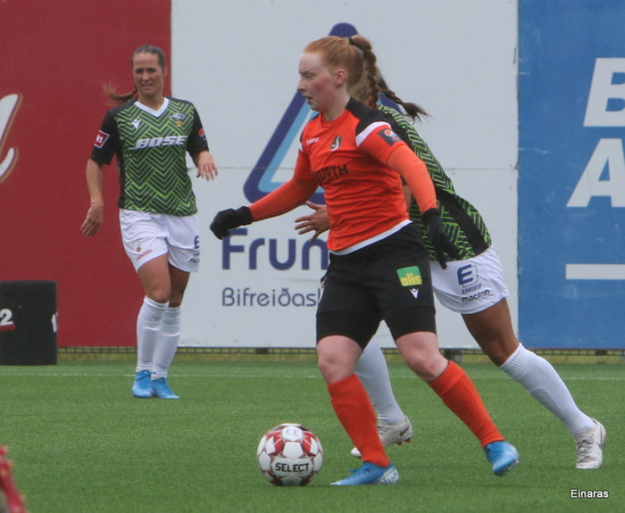 Þórdís Elva gerði tvennu í gær.