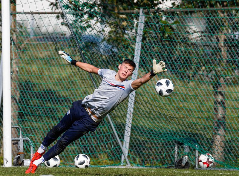 Á U19 æfingu árið 2019.