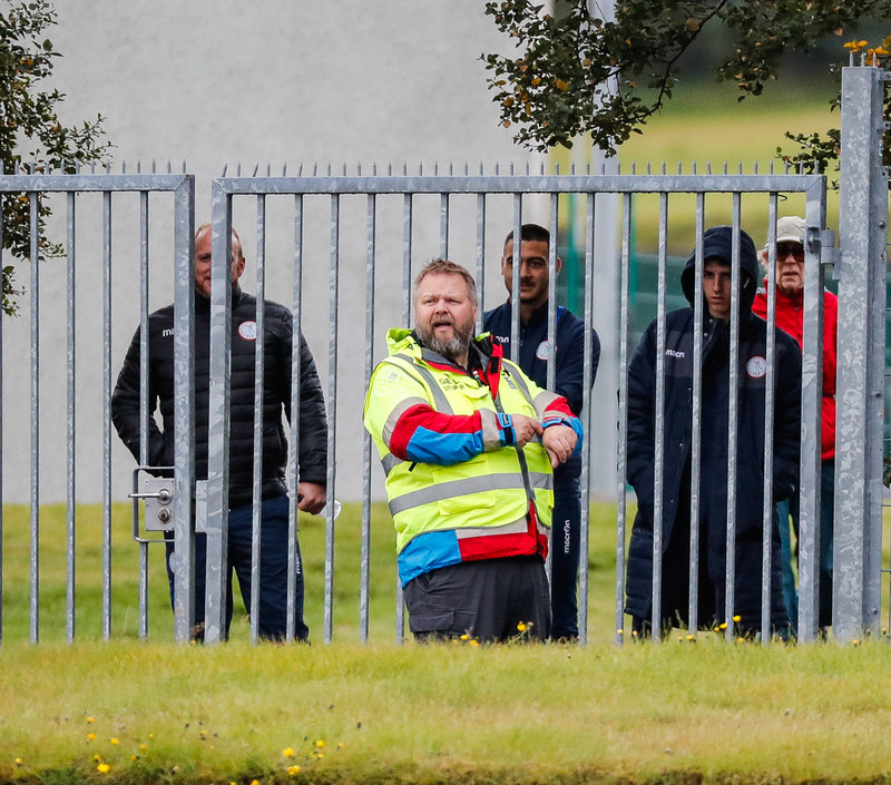 Myndaveisla frá æfingu Íslands fyrir Moldóva leikinn