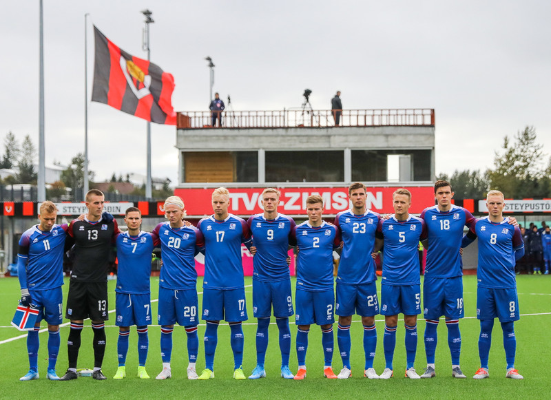 Myndaveisla frá sigri U21 á Lúxemborg í Víkinni