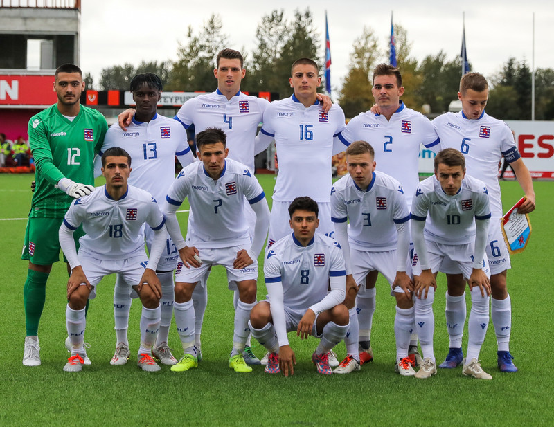 Myndaveisla frá sigri U21 á Lúxemborg í Víkinni