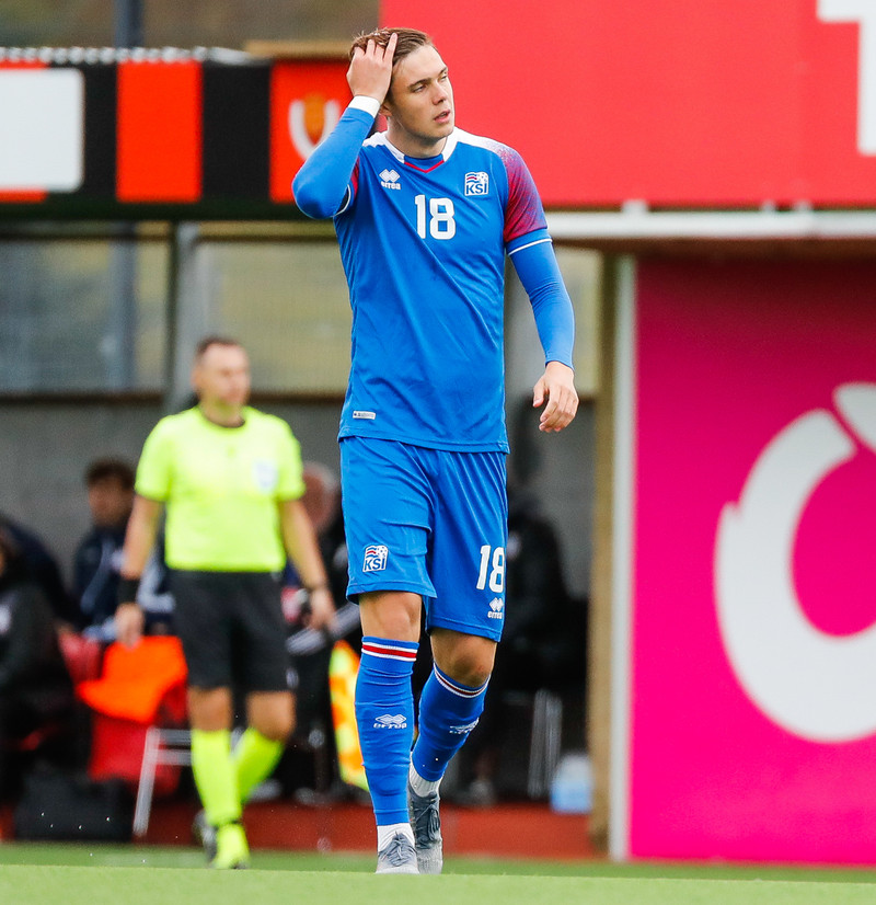 Myndaveisla frá sigri U21 á Lúxemborg í Víkinni
