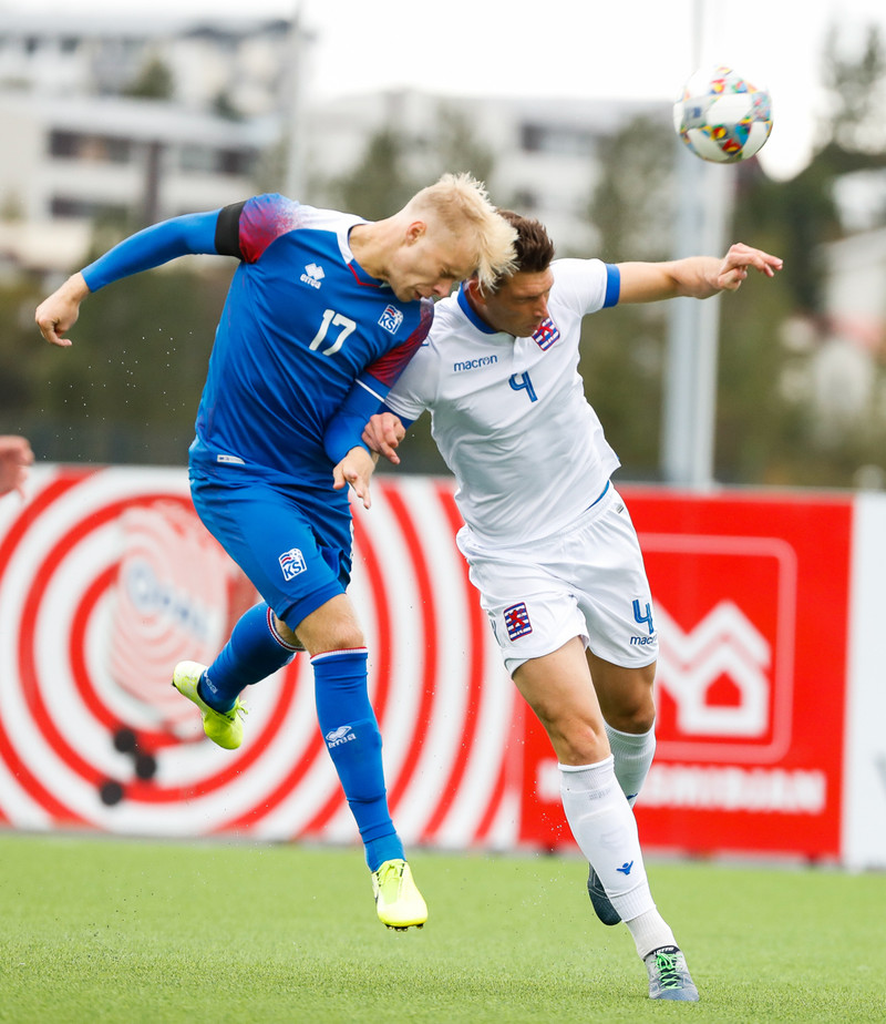 Myndaveisla frá sigri U21 á Lúxemborg í Víkinni