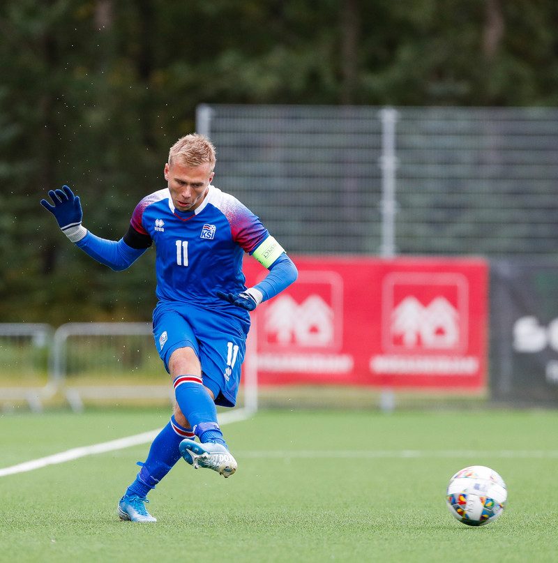 Myndaveisla frá sigri U21 á Lúxemborg í Víkinni